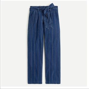 J.Crew Paperbag high waist striped pants